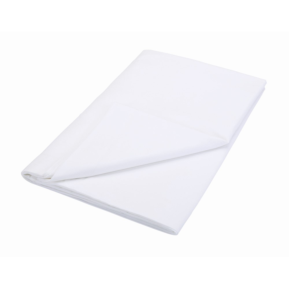 Plain Dye Flat Sheet By Bedeck of Belfast in White